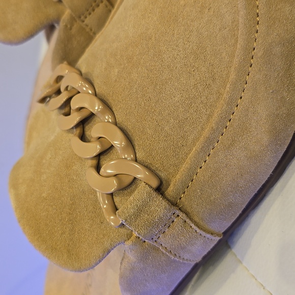 Vionic GEORGIE Tan Leather Beige Mules Slides Shoes New Women's 8 8.5 11 - Picture 3 of 5